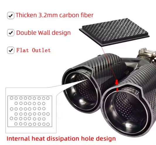 M Performance Black Carbon Fiber Exhaust Tips