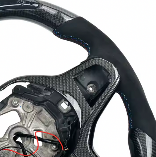 BMW G Series Customized Sport Racing Carbon Fiber Steering Wheel LED