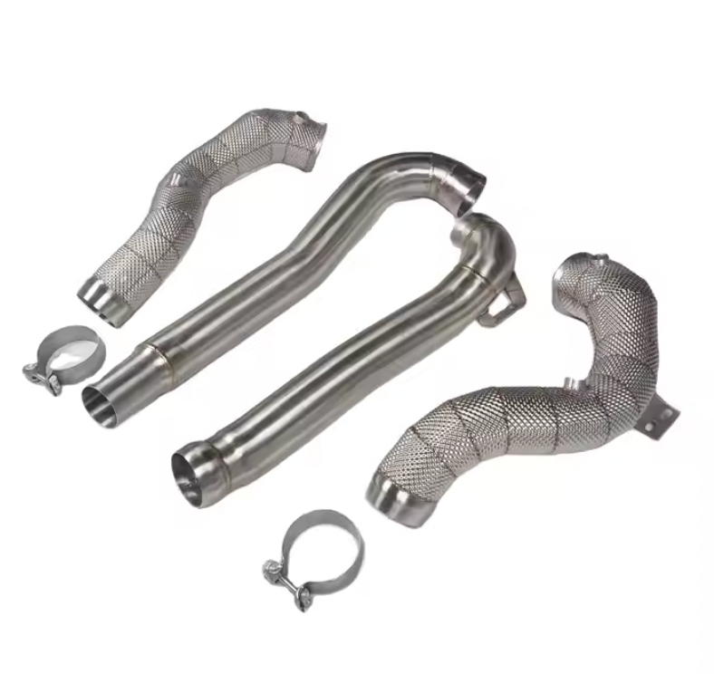 Heat Shield Catless Downpipe for MERCEDES BENZ C190 GT, GTS, GTC