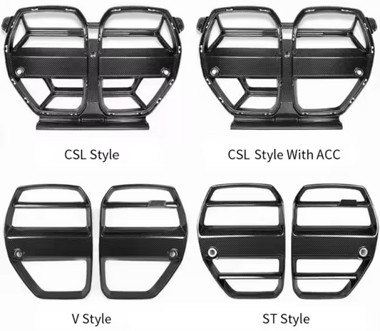 Dry Carbon CSL, CSL with ACC, V Style, St Style Grille Options for G8x