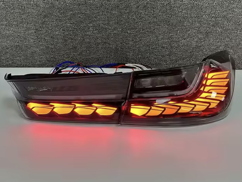 BMW G20 Taillights CLEAR Dragon Scale