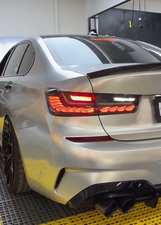 BMW G20 Taillights CLEAR Dragon Scale