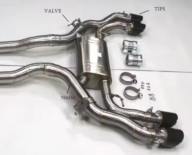 Valvetronic Catback Exhaust for BMW S58 X3M, X4M