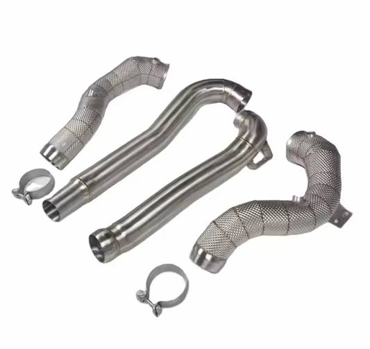 Heat Shield Catless Downpipe for MERCEDES BENZ C190 GT, GTS, GTC