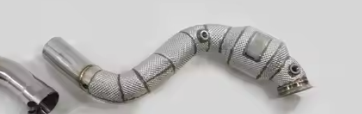 Mercedes-Benz W213 E63S Catless Downpipe with Heat Shield Downpipe